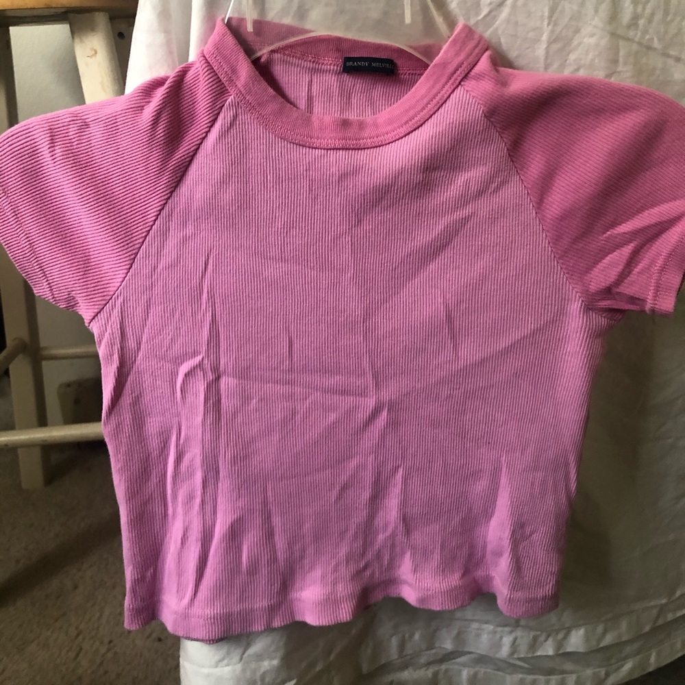 Brandy and Melville baseball crop top